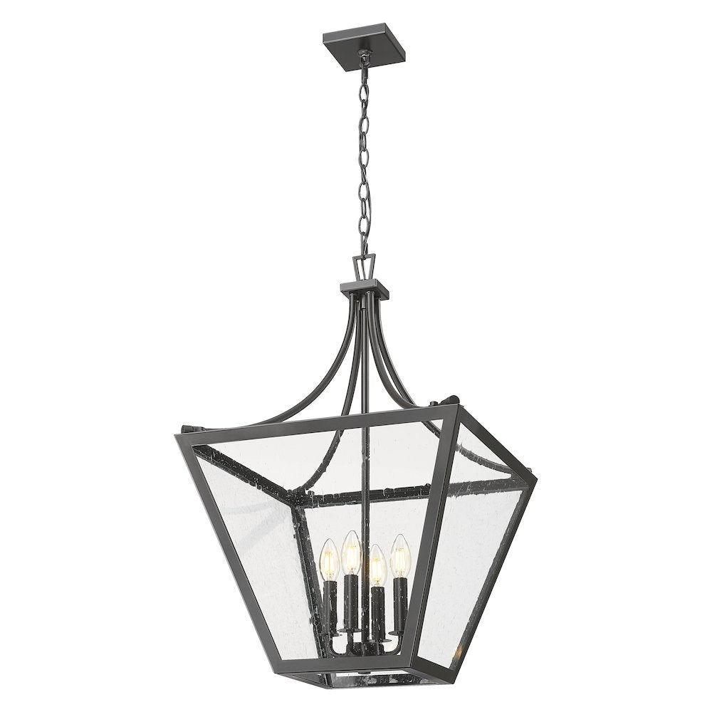 Z-Lite 4 Light Chandelier, Iron Ore