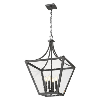 Z-Lite 4 Light Chandelier, Iron Ore