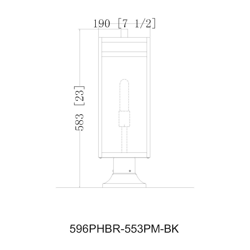Z-Lite 1 Light Outdoor Pier Mounted Fixture