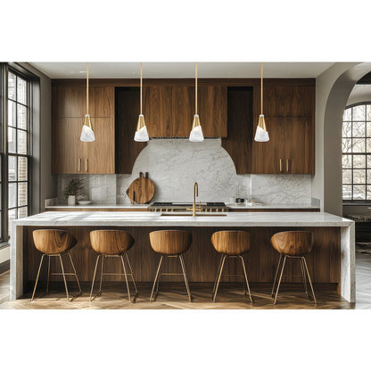 Z-Lite Aimie 1 Light Pendant, Modern Gold