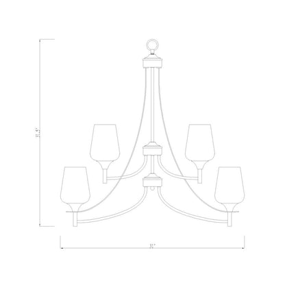 Z-Lite 9 Light Chandelier