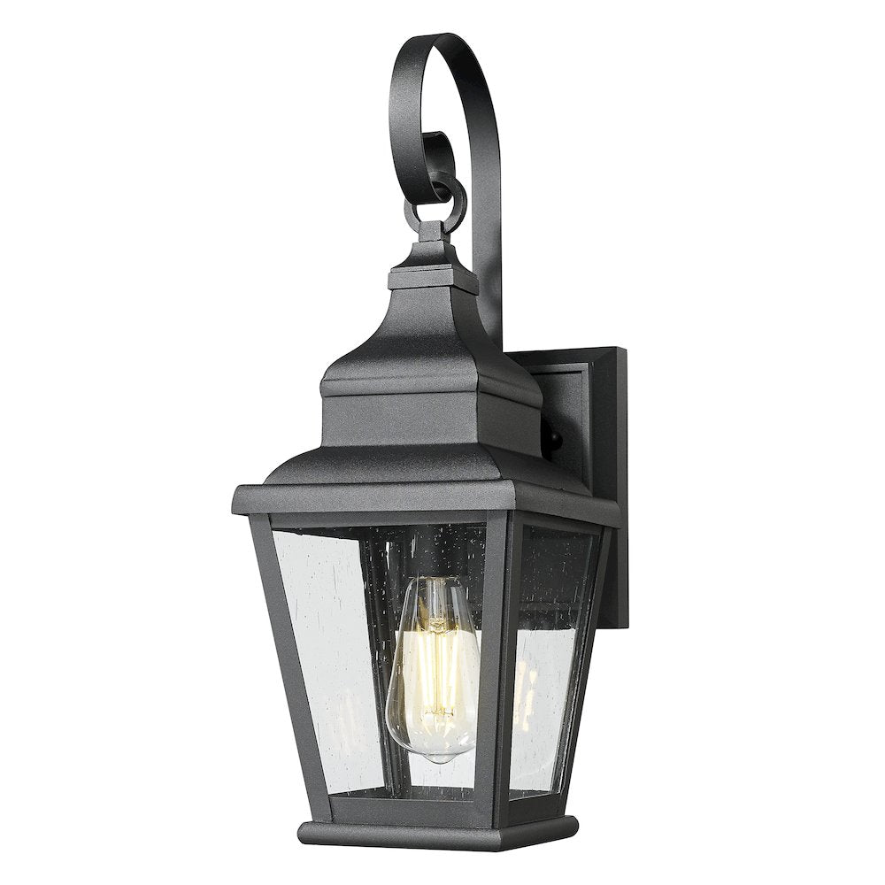 Z-Lite 1 Light Outdoor Wall Light, Sand Black