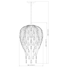 Z-Lite 5 Light Pendant, Brushed Nickel