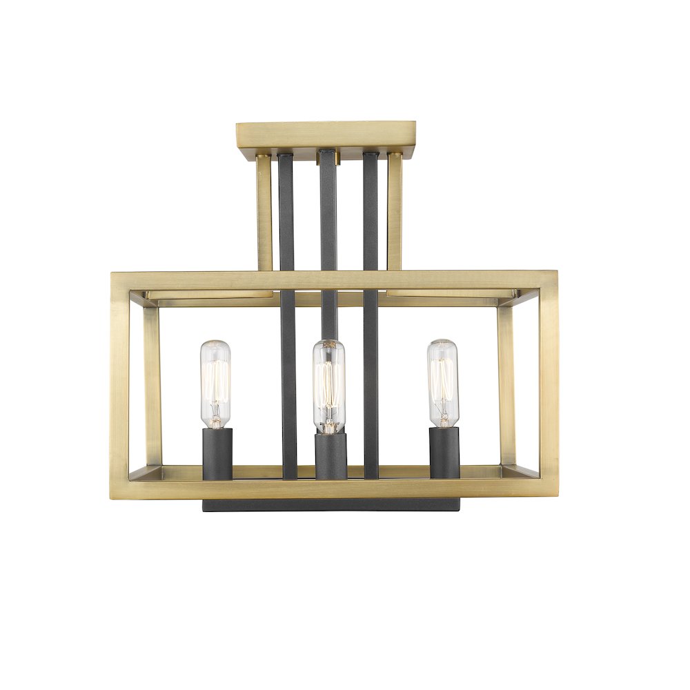 Z-Lite 4 Light Semi Flush Mount
