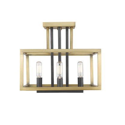Z-Lite 4 Light Semi Flush Mount