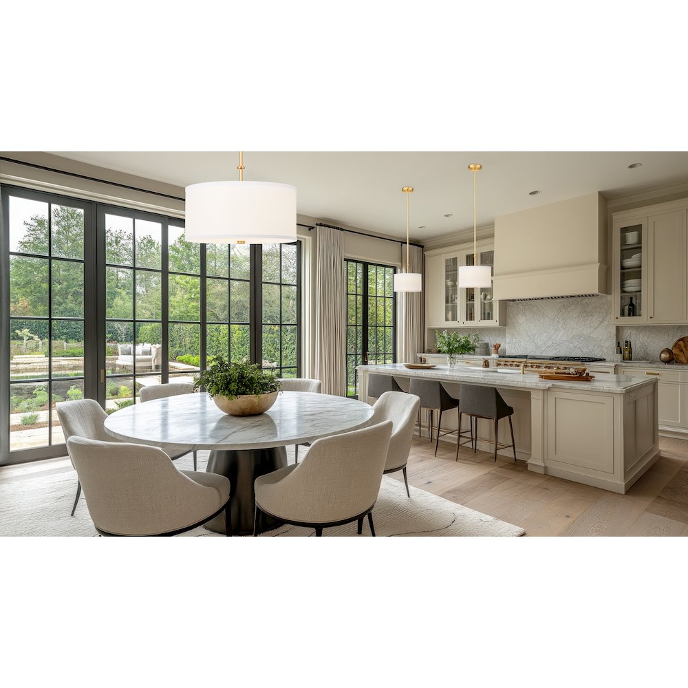 Z-Lite 1 Light Pendant, Modern Gold