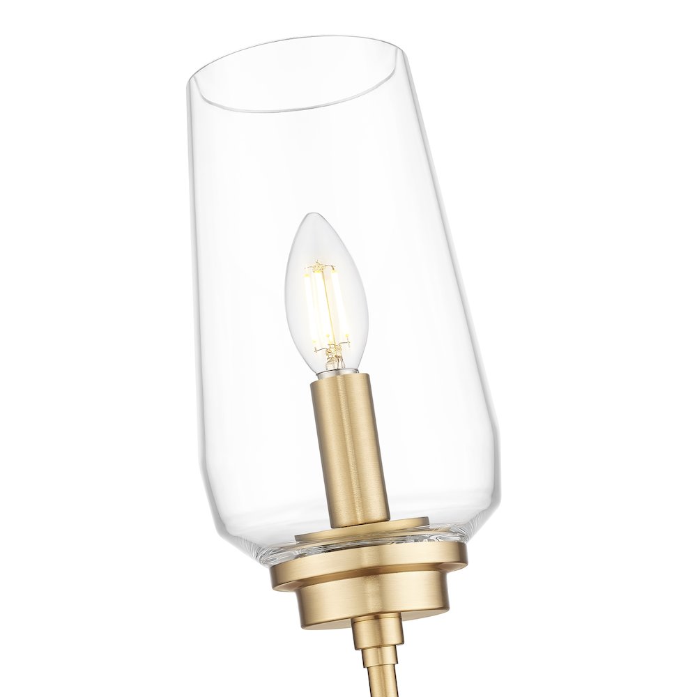 Z-Lite 1 Light Wall Sconce, Modern Gold