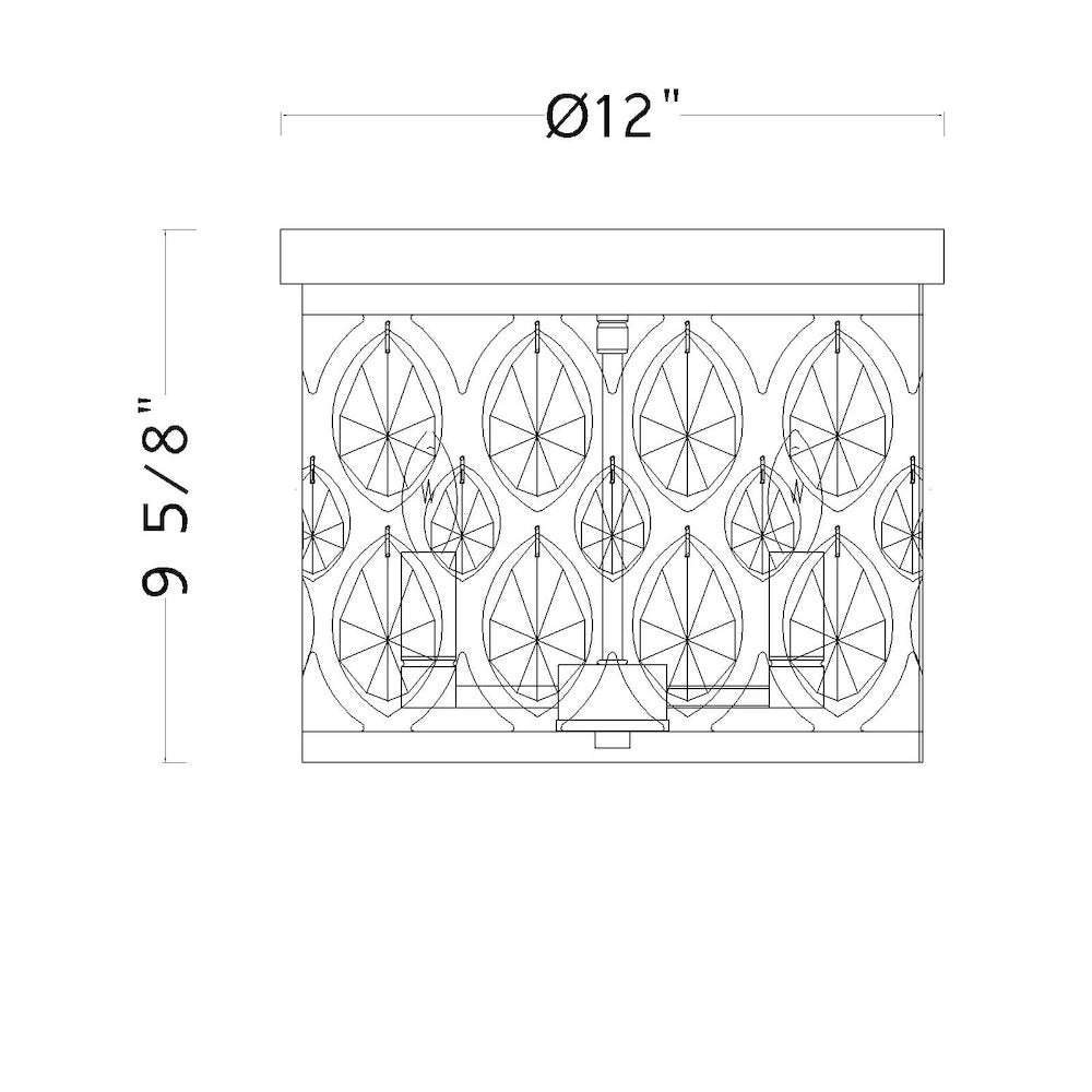 Z-Lite 3 Light Flush Mount