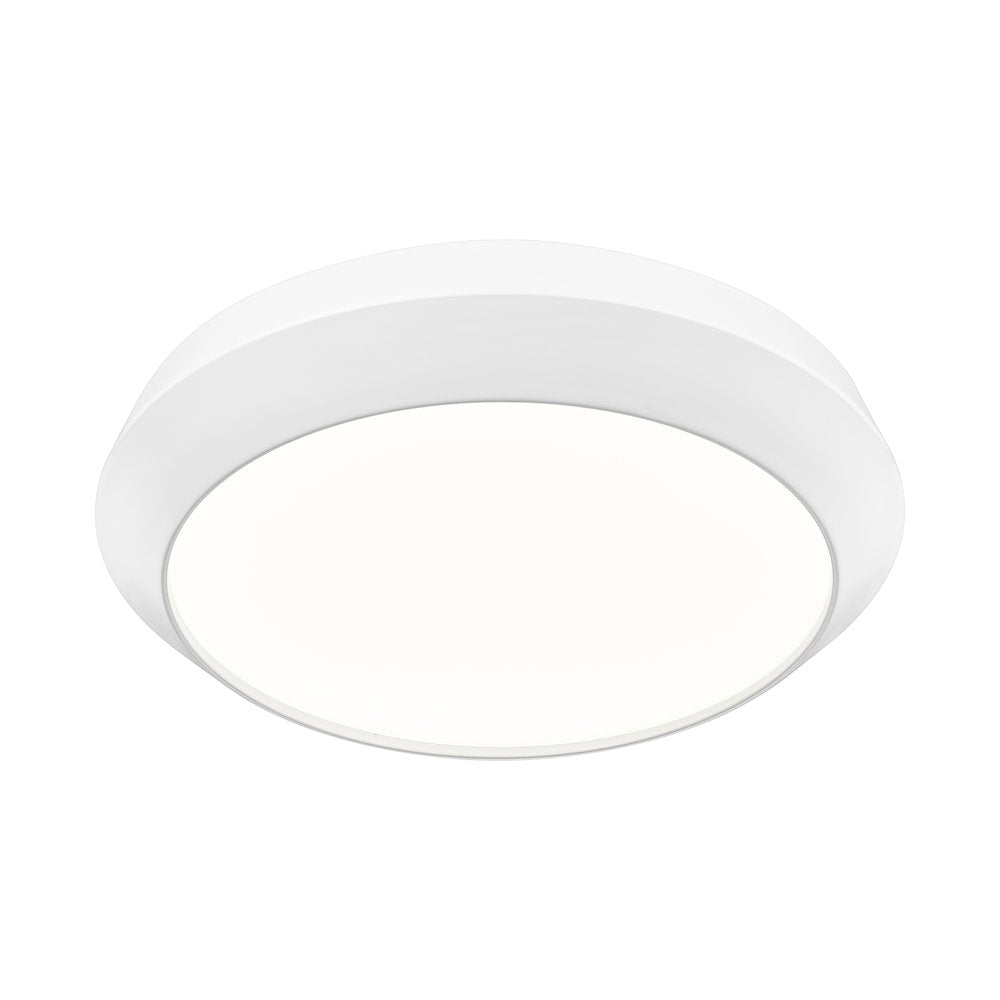 Z-Lite 1 Light Flush Mount, Matte White