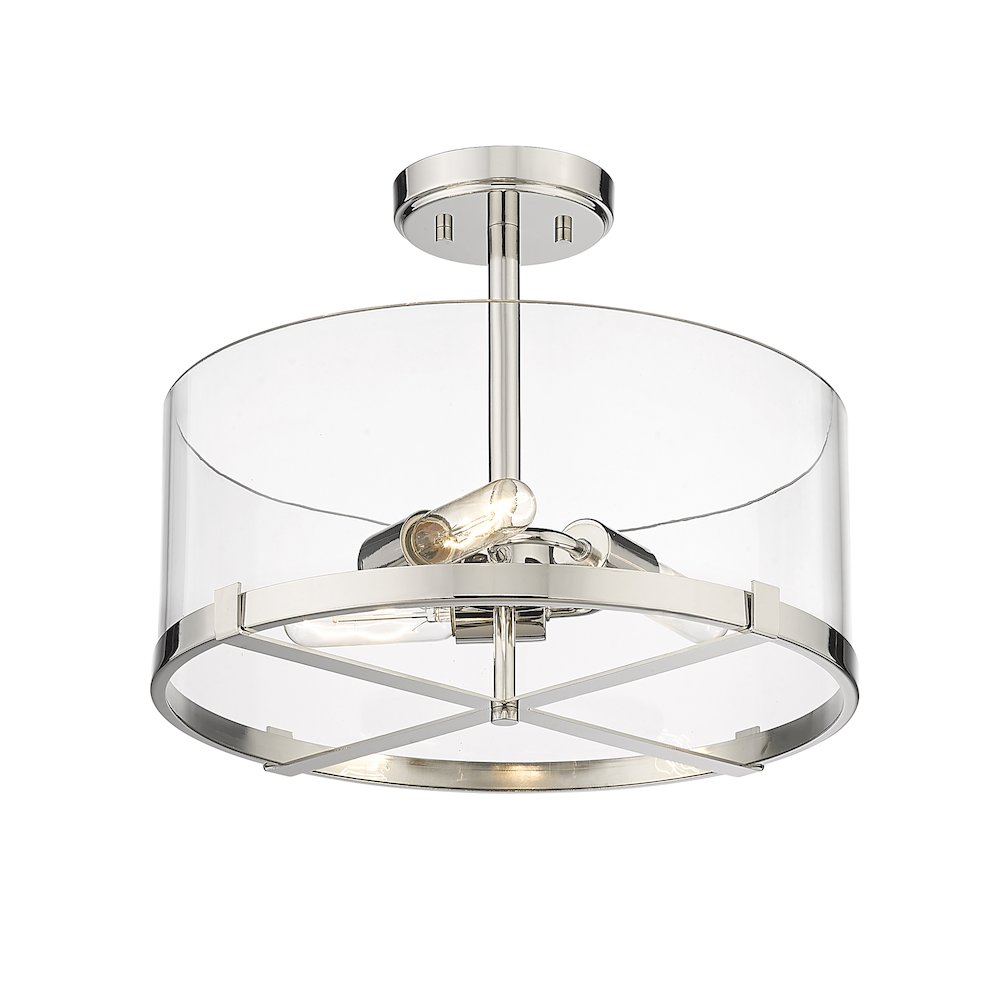 Z-Lite 3 Light Semi Flush Mount