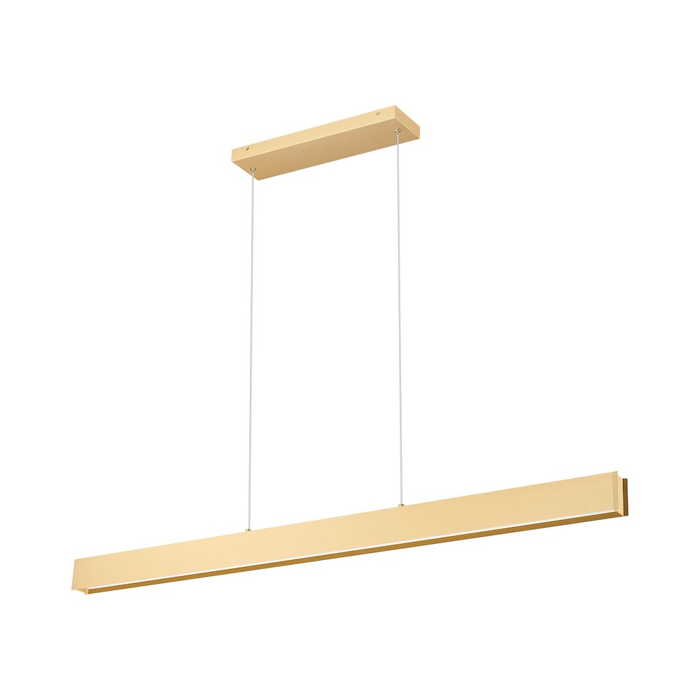 Z-Lite 1 Light Linear Chandelier, Gold