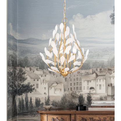 Z-Lite 4 Light Chandelier, Modern Gold