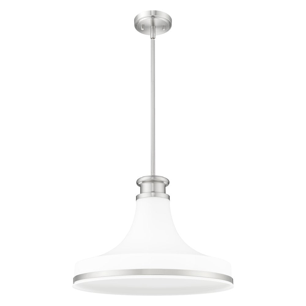 Z-Lite 1 Light Pendant, Brushed Nickel