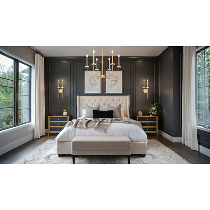 Z-Lite 2 Light Wall Sconce, Mordern Gold