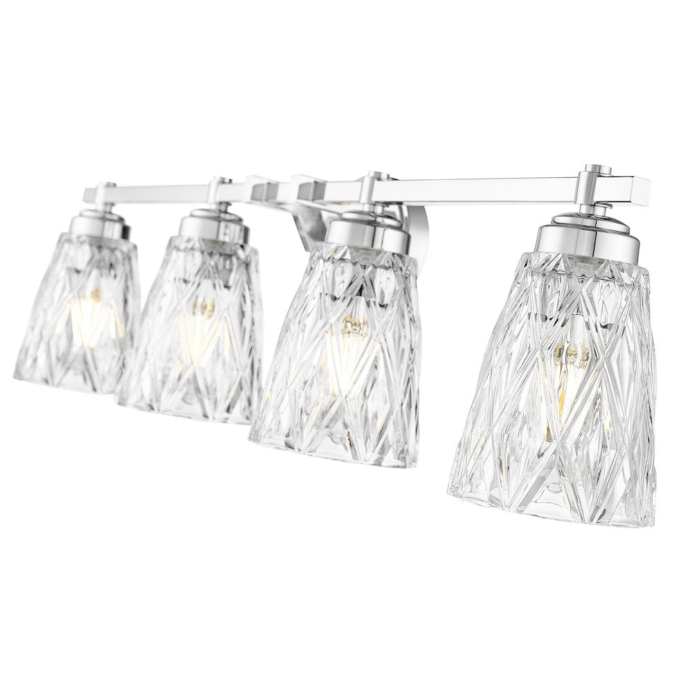 Z-Lite 4 Light Vanity, Chrome