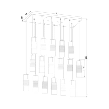 Z-Lite 17 Light Linear Chandelier