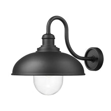 Z-Lite RLM 1 Light Outdoor Wall Light in Sand Black color, Aluminum frame