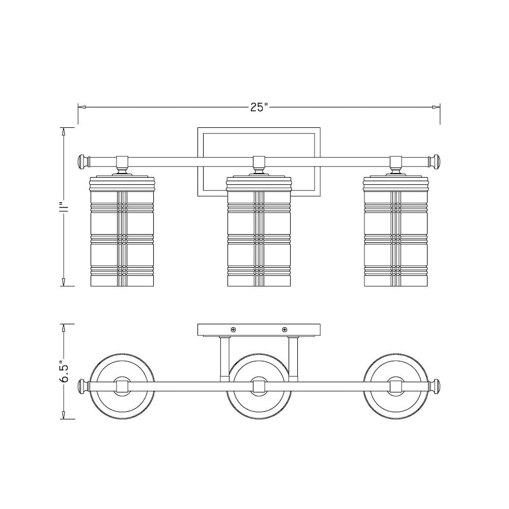 Z-Lite 3 Light Vanity