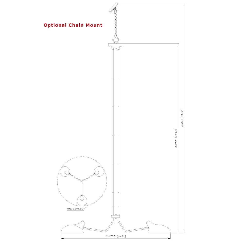 Z-Lite 3 Light Chandelier