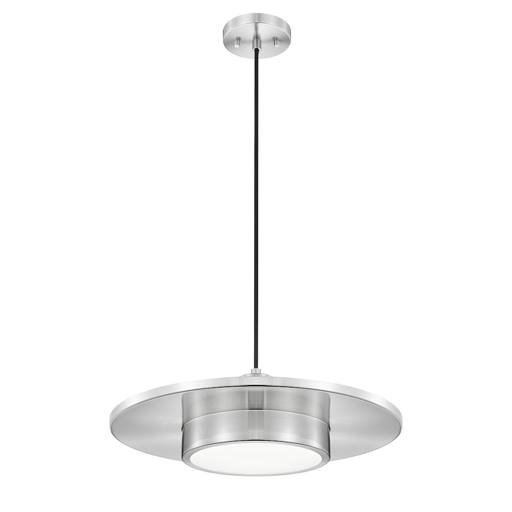 Z-Lite 1 Light Pendant, Brushed Nickel