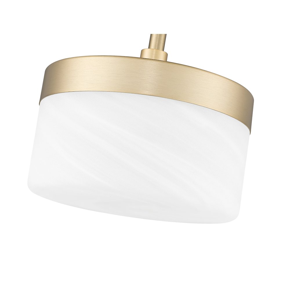 Z-Lite 1 Light Wall Sconce, Modern Gold