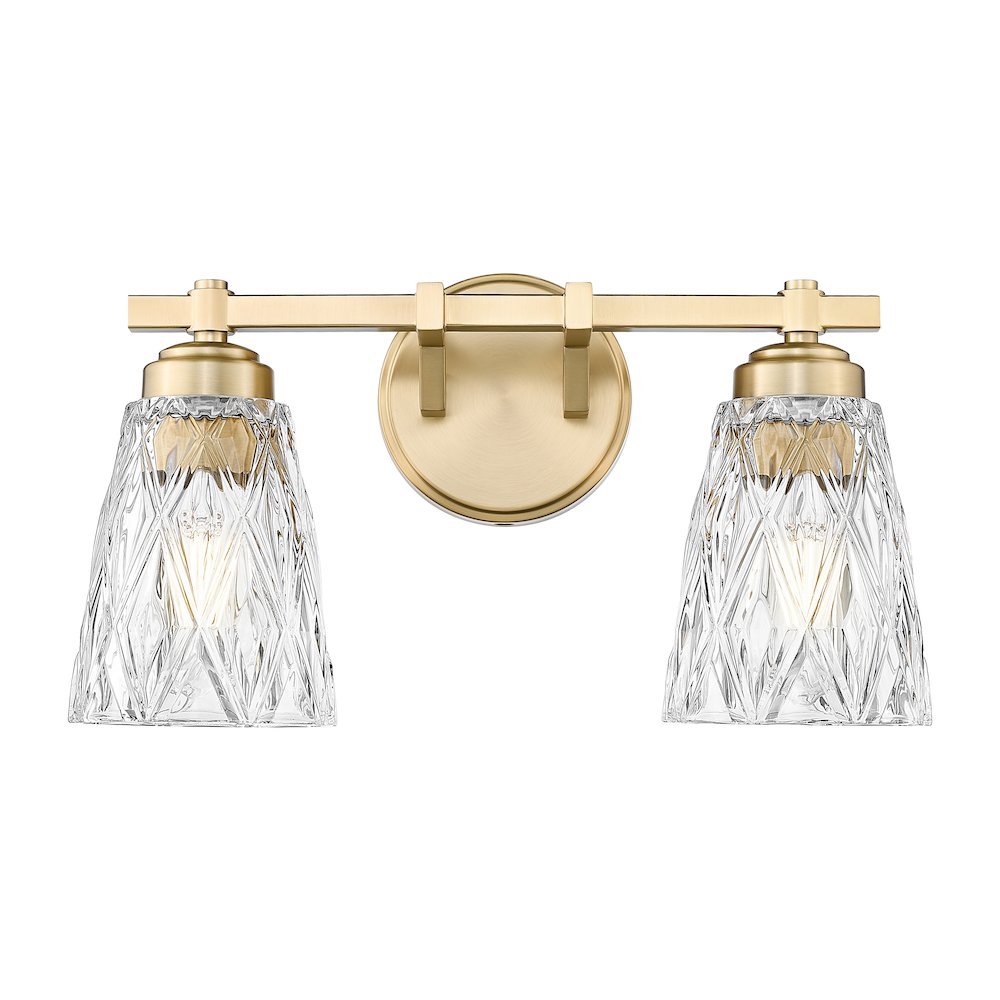 Z-Lite 2 Light Vanity, Modern Gold