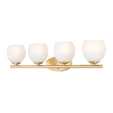 Z-Lite 4 Light Vanity, Modern Gold