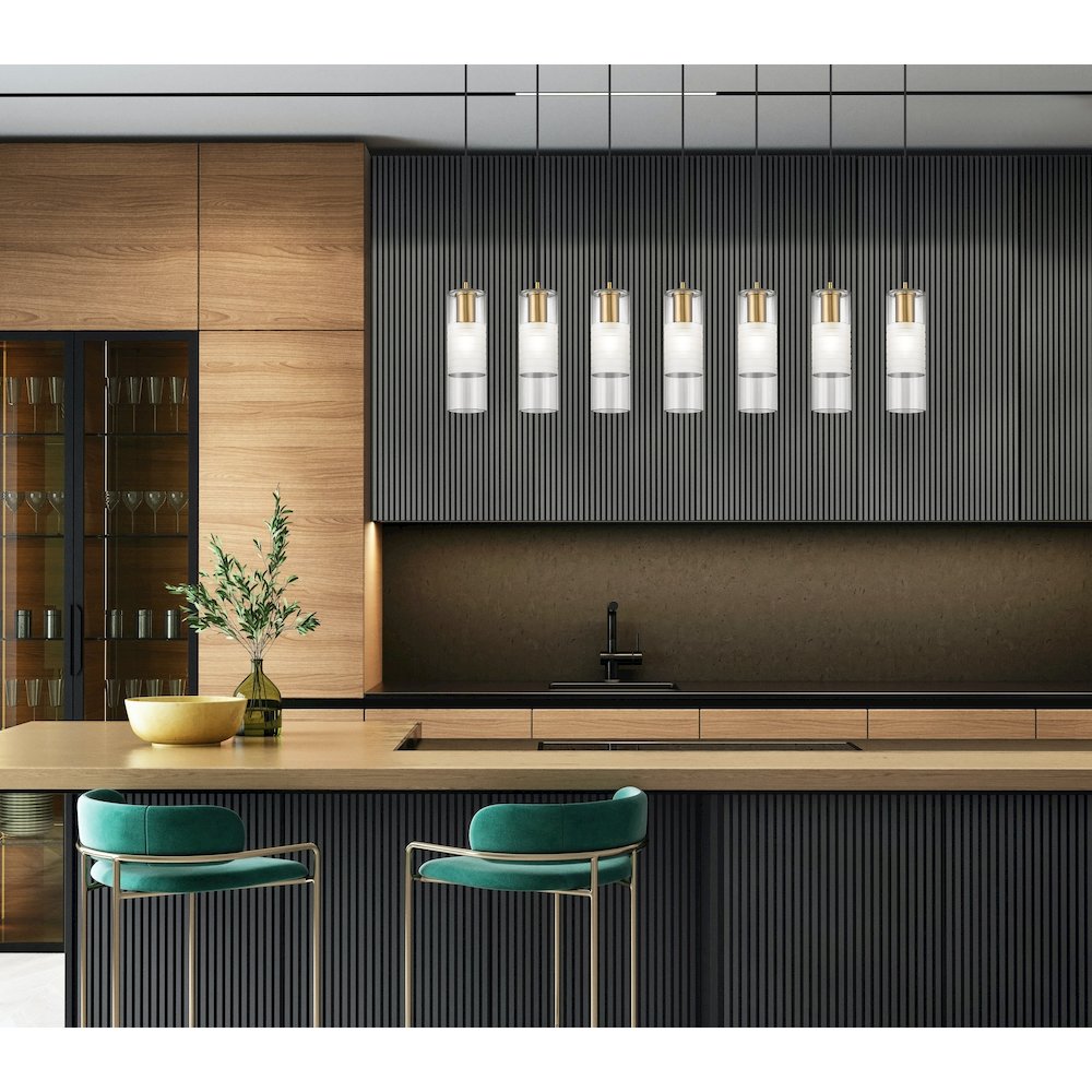 Z-Lite 7 Light Linear Chandelier