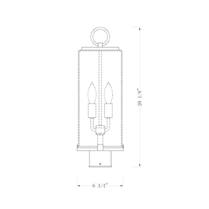 Z-Lite 2 Light Outdoor Post Mount Fixture