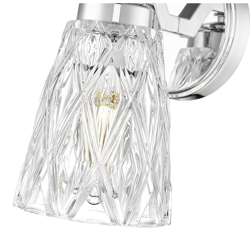 Z-Lite 1 Light Wall Sconce, Chrome