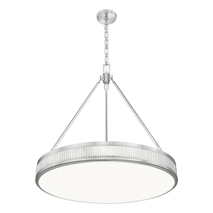 Z-Lite 3 Light Pendant, Satin Nickel