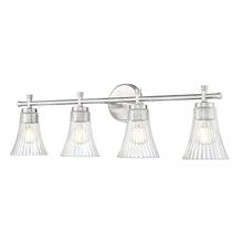 Z-Lite Belle 4 Light Vanity in Brushed Nickel color, Steel frame