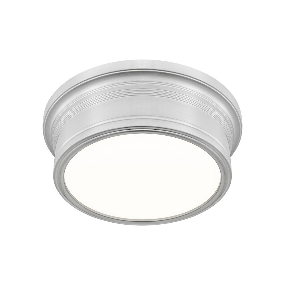 Z-Lite 1 Light Flush Mount, Brushed Nickel