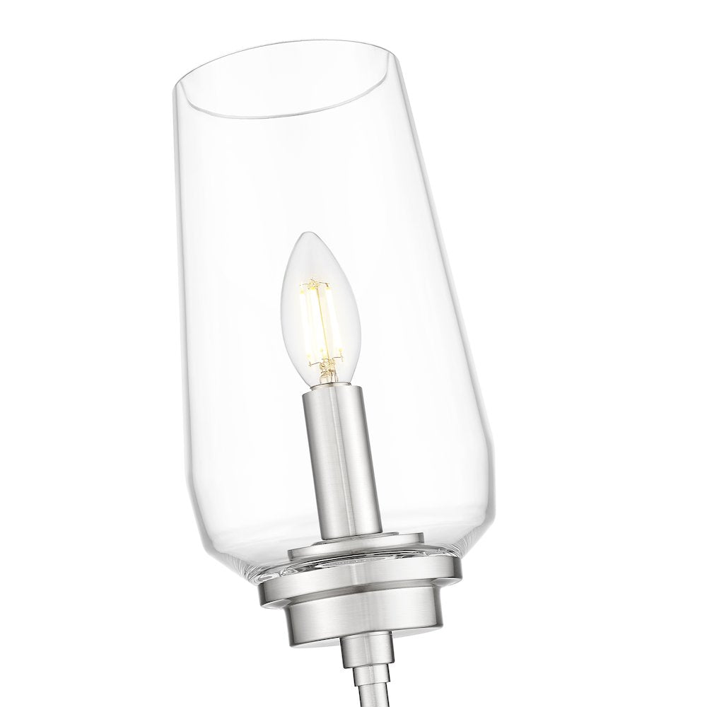Z-Lite 1 Light Wall Sconce, Brushed Nickel