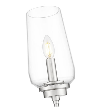 Z-Lite 1 Light Wall Sconce, Brushed Nickel