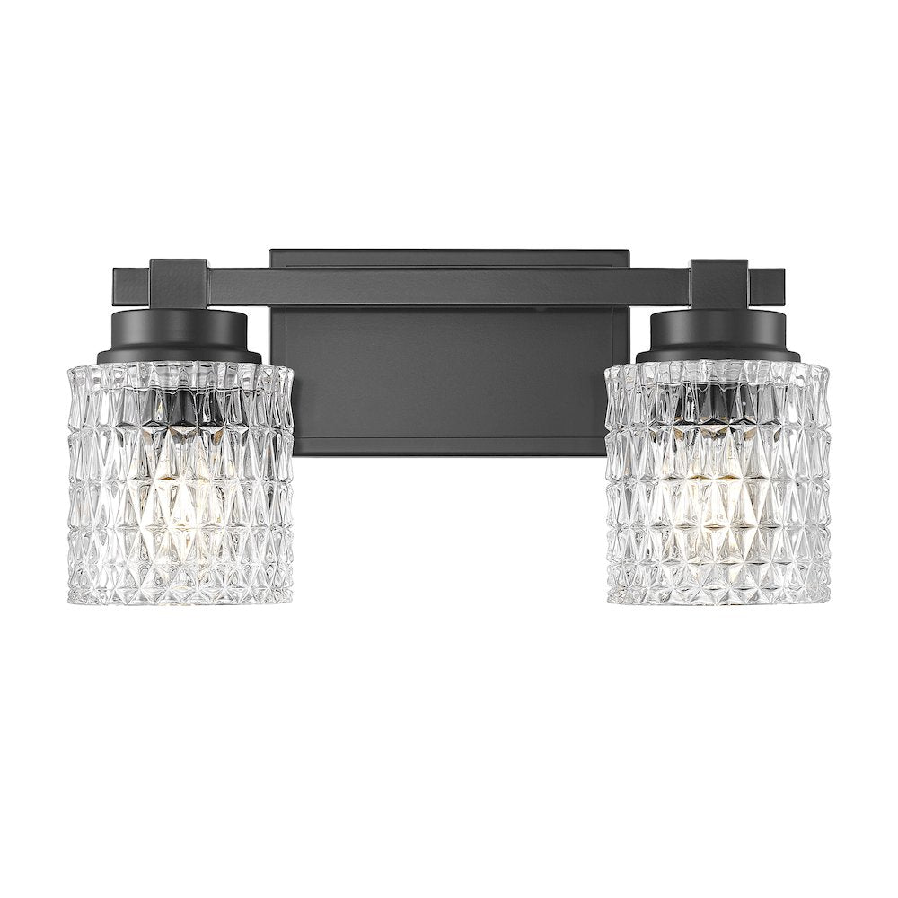 Z-Lite 2 Light Vanity, Matte Black