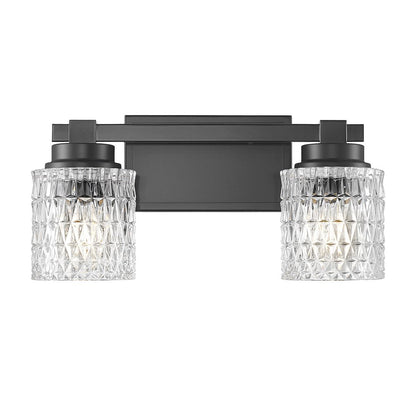 Z-Lite 2 Light Vanity, Matte Black