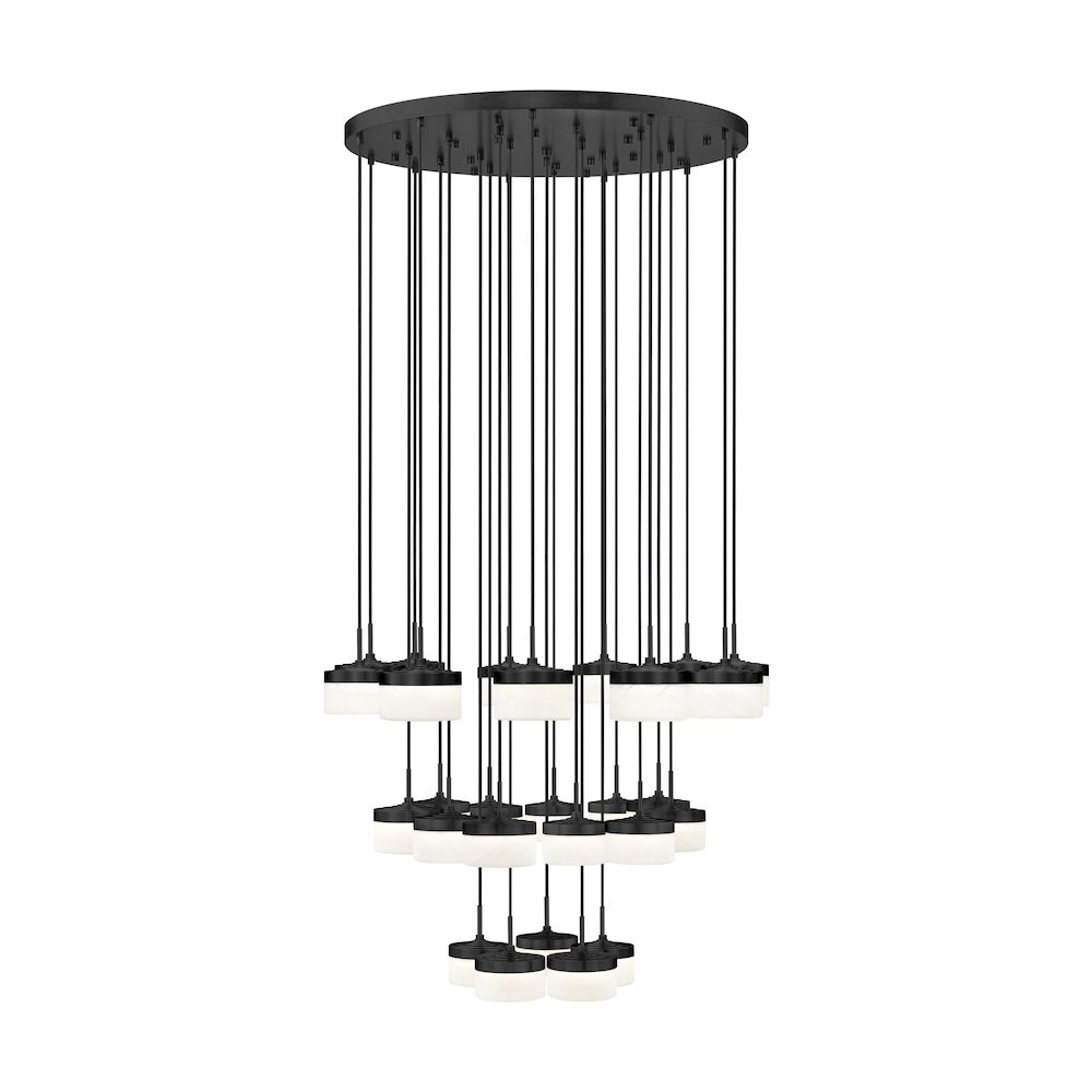 Z-Lite 27 Light Chandelier, Matte Black