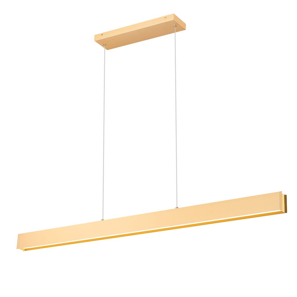 Z-Lite 1 Light Linear Chandelier, Gold