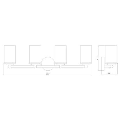 Z-Lite 4 Light Vanity