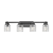 Z-Lite 4 Light Vanity, Matte Black