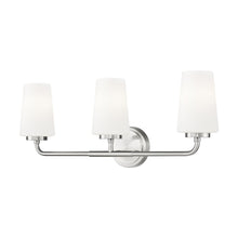 Z-Lite Montford 3 Light Vanity in Brushed Nickel color, Steel frame