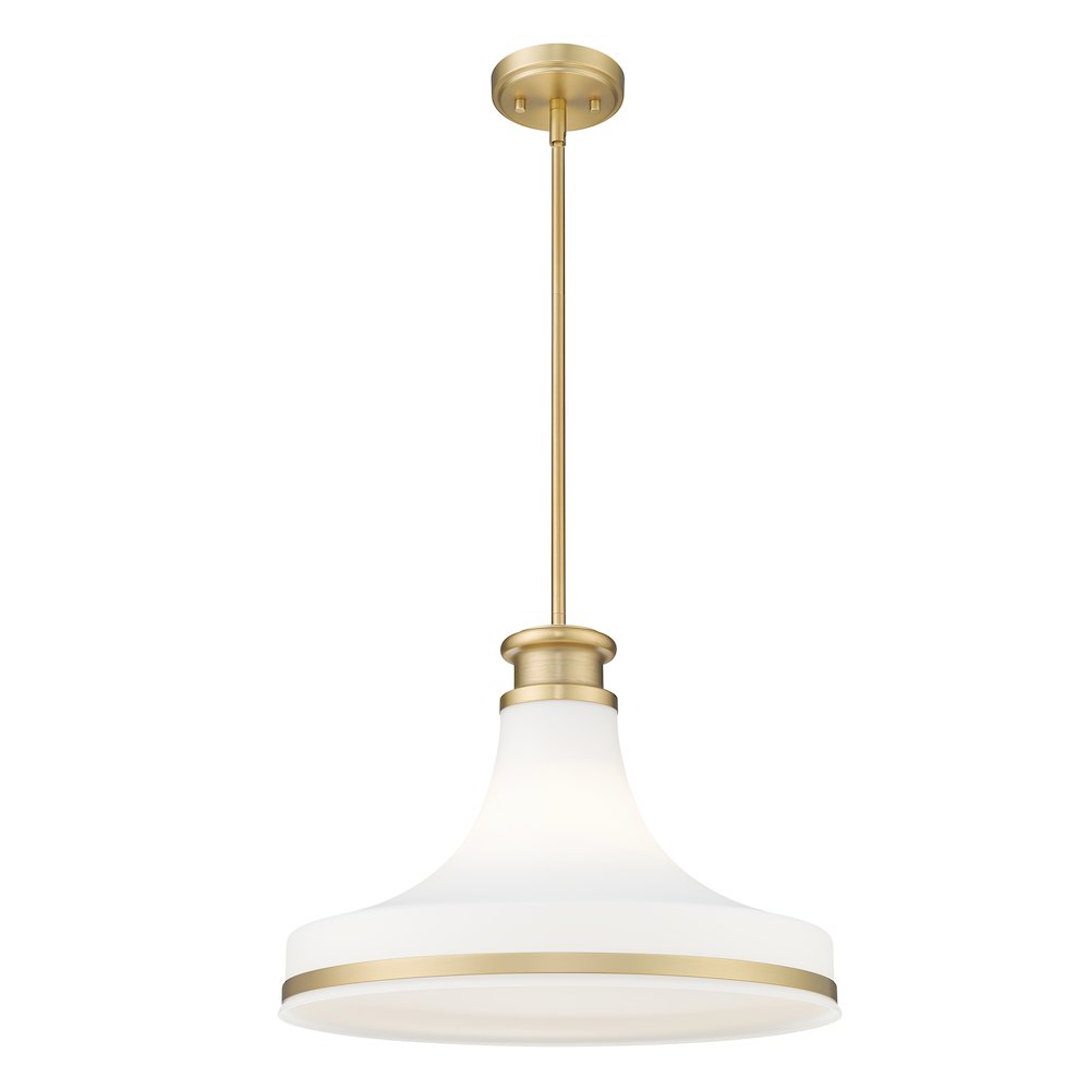 Z-Lite 1 Light Pendant, Modern Gold