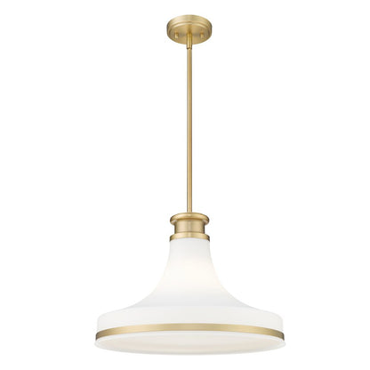 Z-Lite 1 Light Pendant, Modern Gold