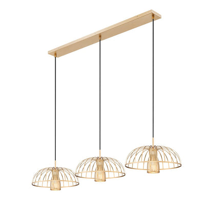 Valencia 3 Light Modern Gold Linear Chandelier