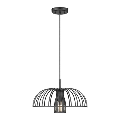 Valencia 1 Light Matte Black Pendant