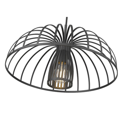Valencia 1 Light Matte Black Pendant