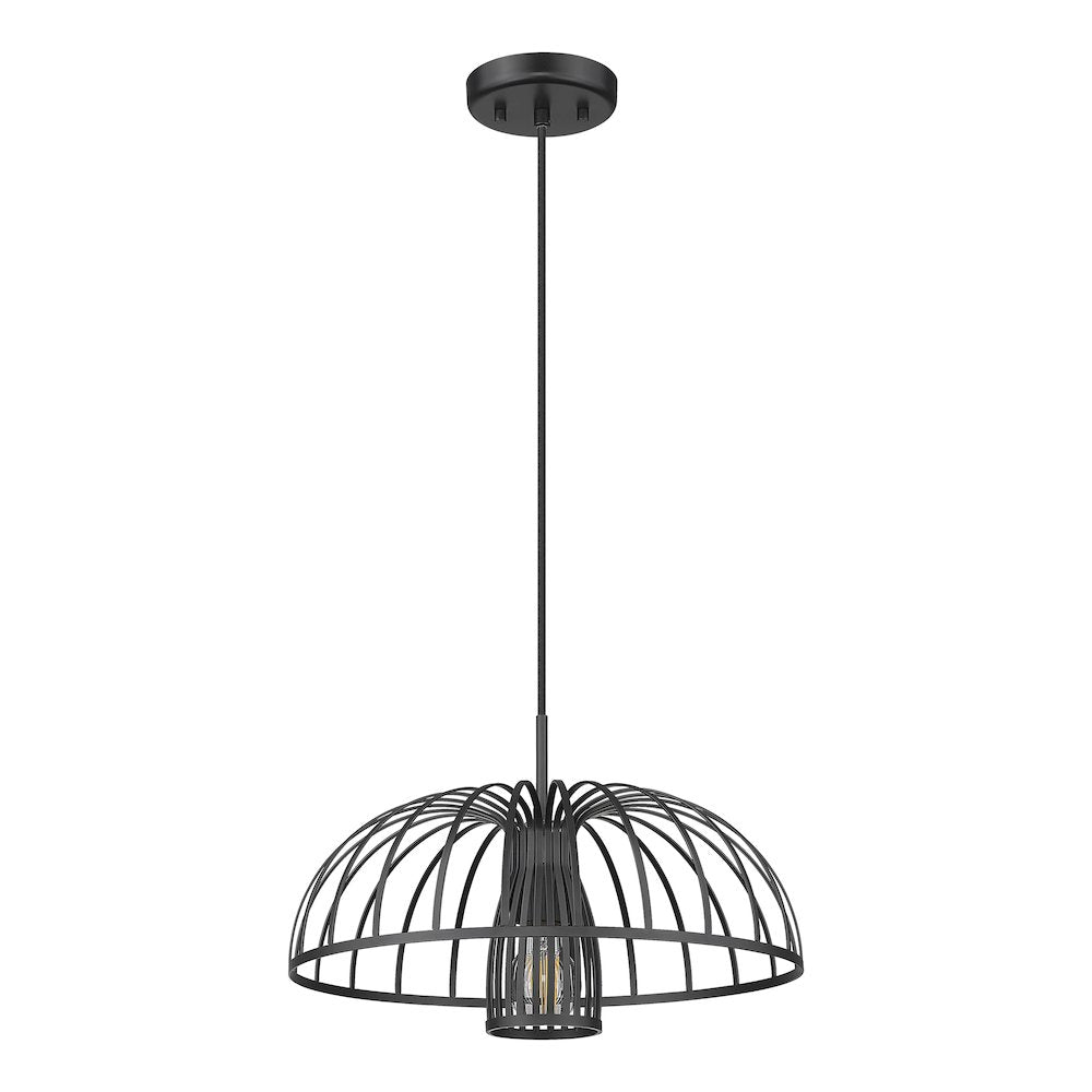 Valencia 1 Light Matte Black Pendant