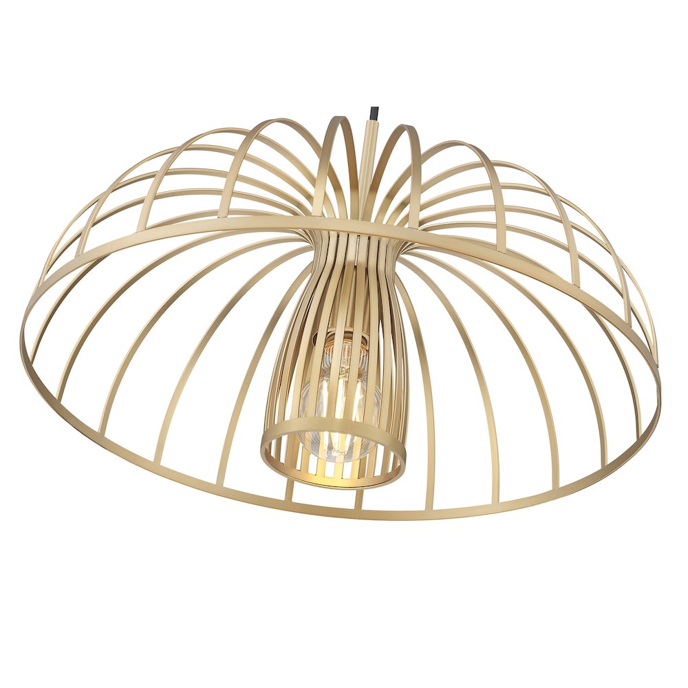 Valencia 1 Light Modern Gold Pendant