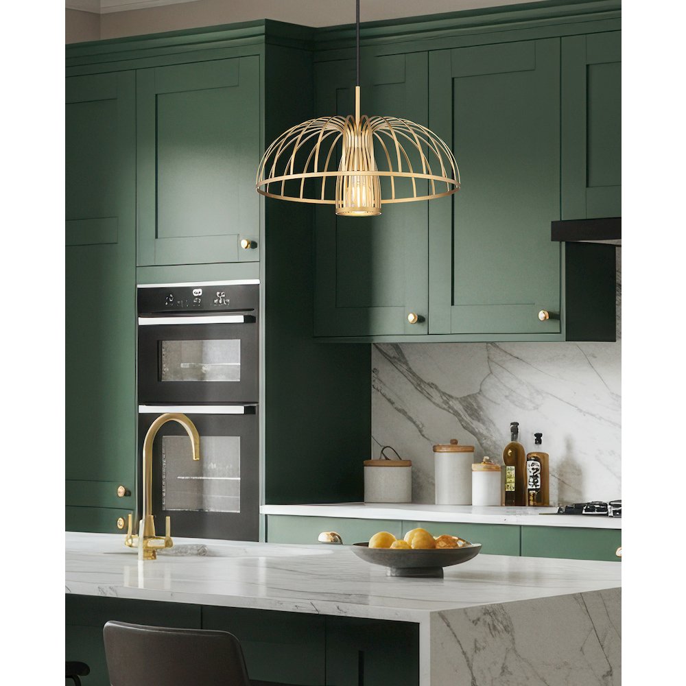 Valencia 1 Light Modern Gold Pendant